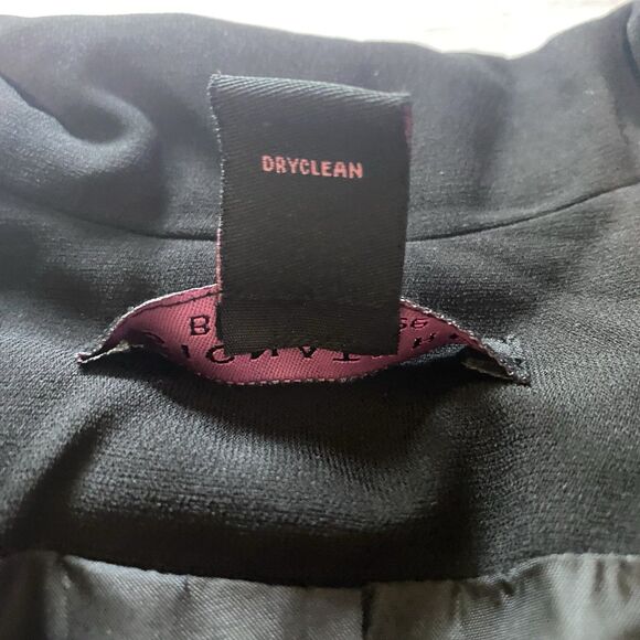 Vintage SIGNATURE ROBBIE BEE Skirt Blouse Suit Polka Dot Peplum Womens 10 Black - Picture 6 of 6